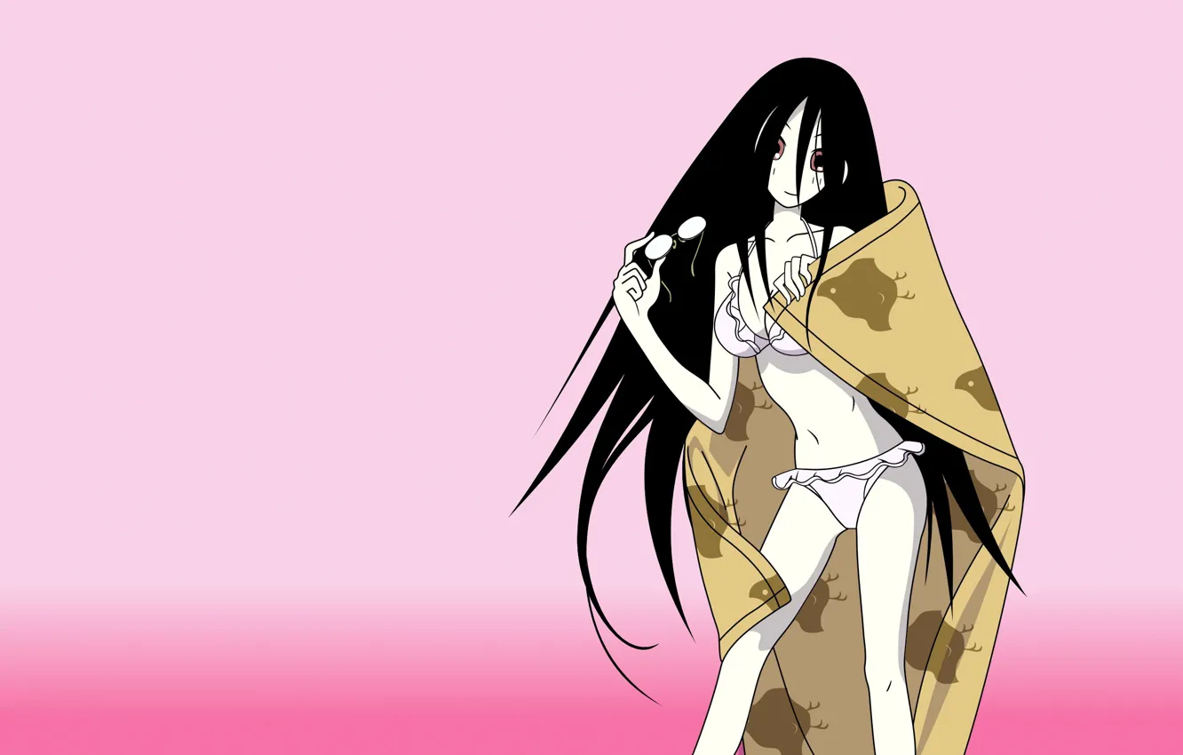 Photo wallpaper girl, glasses, Sayonara Zetsubou Sensei, Farewell bleak Sensei