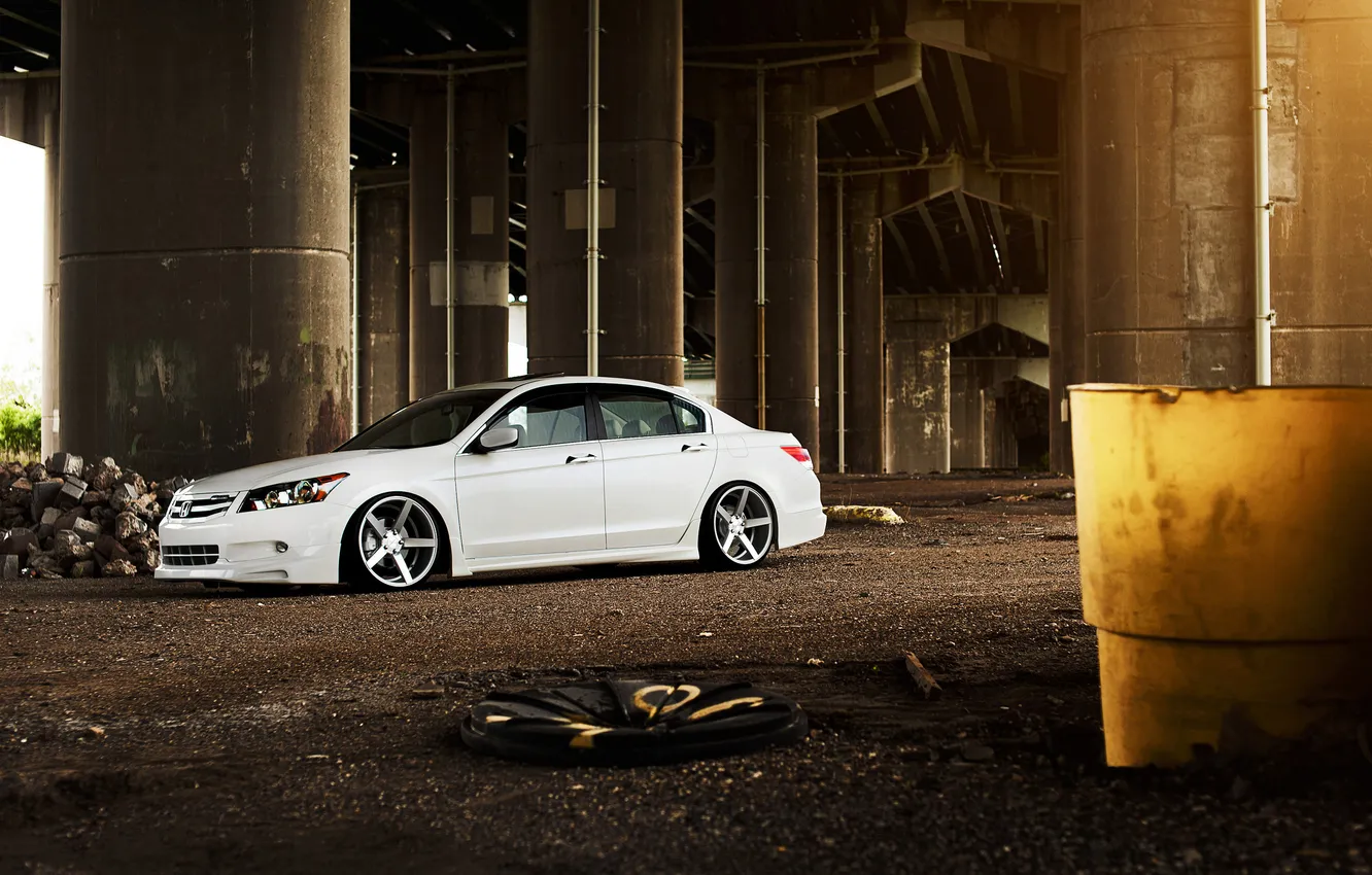 Photo wallpaper white, Honda, Accord, Honda, chord