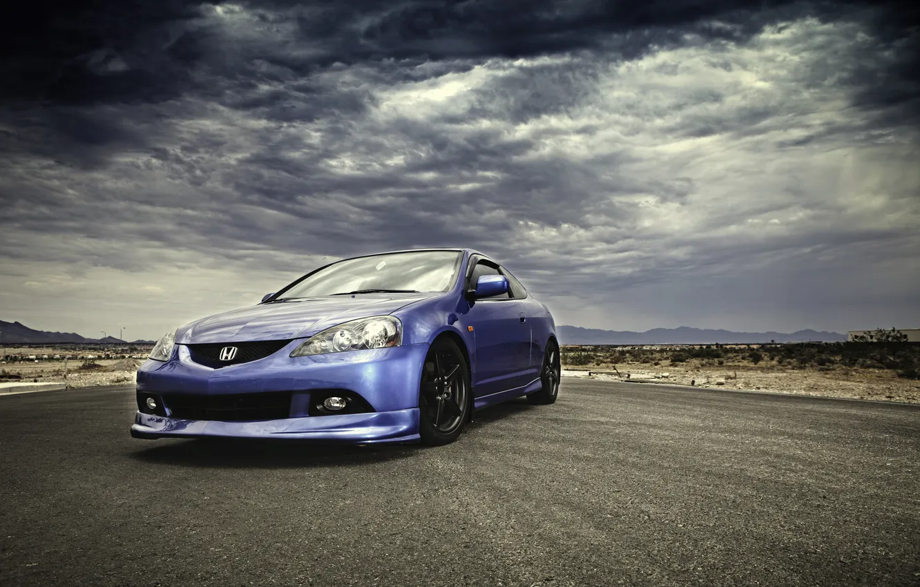 Photo wallpaper road, the sky, Honda