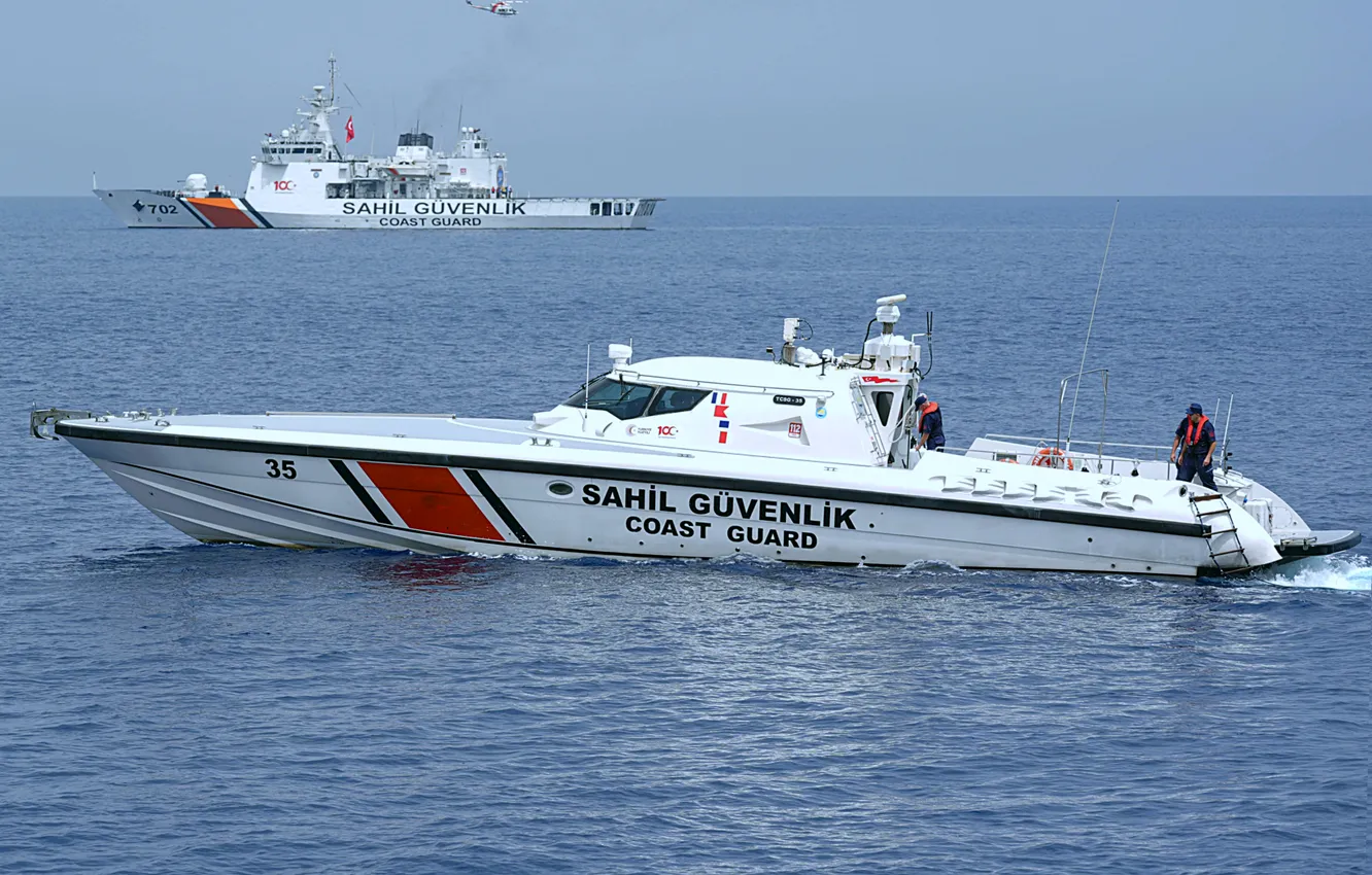 Photo wallpaper exercises, Turkey, the coast guard
