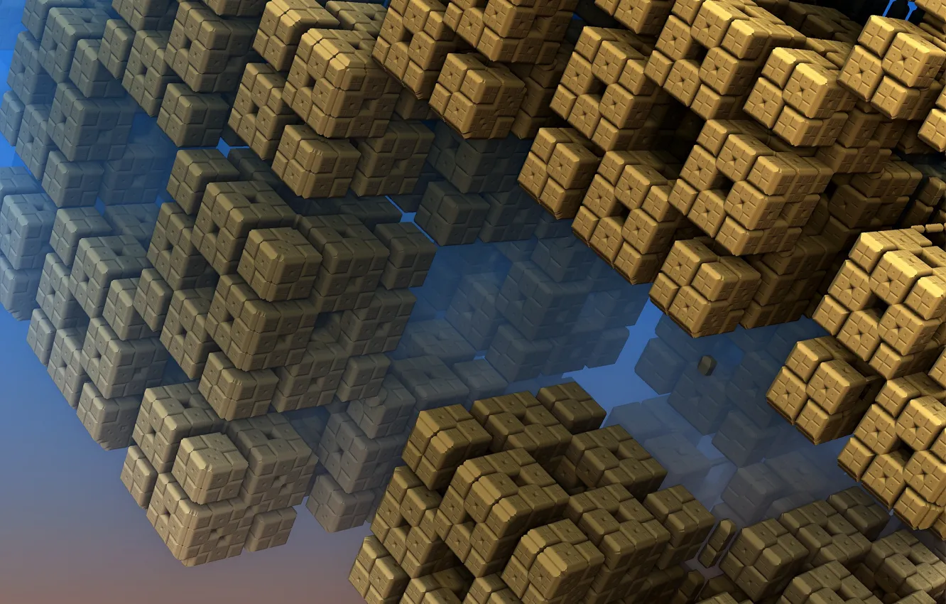 Photo wallpaper squares, Shape Background, Fractal Wallpaper