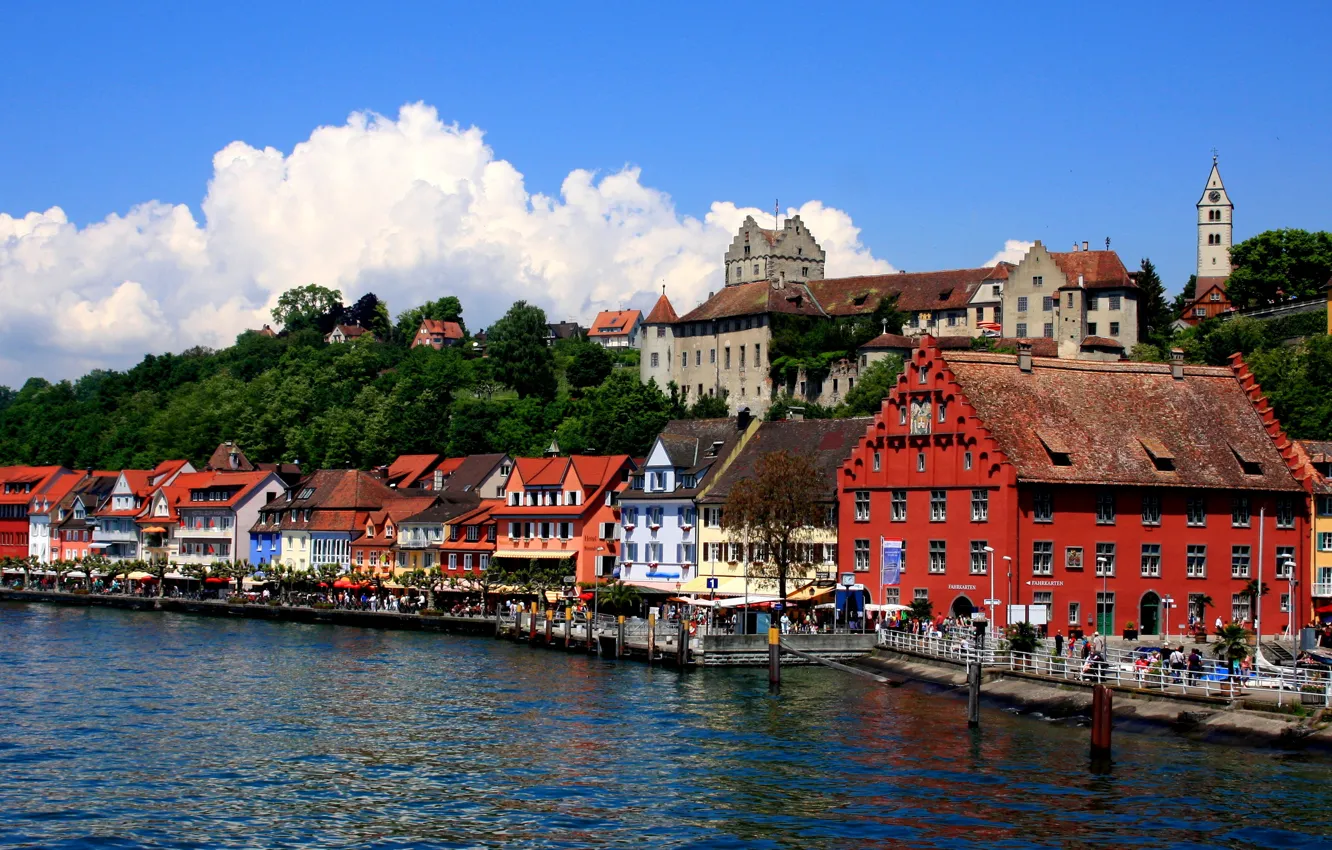 Photo wallpaper the city, coast, home, Germany, Hagnau am Bodensee