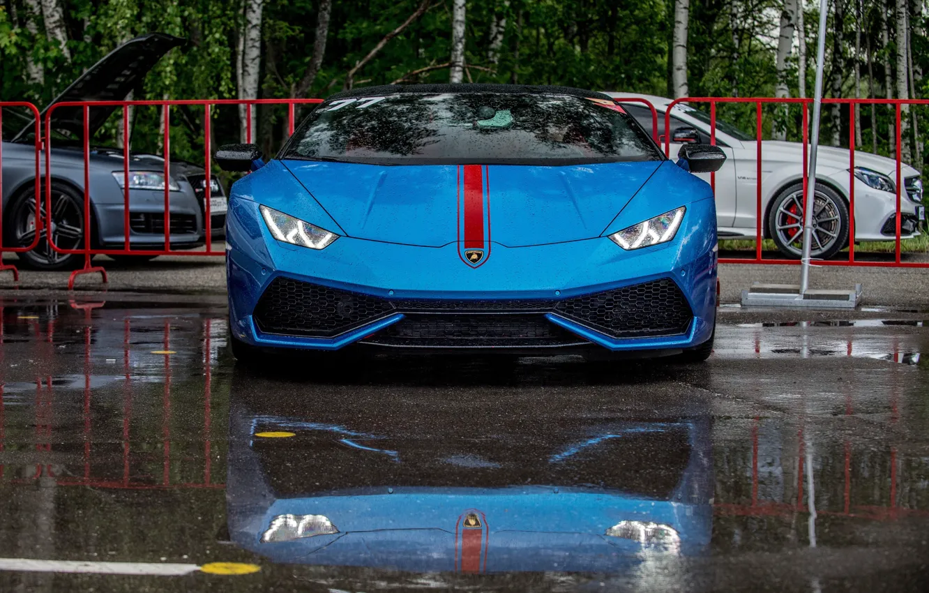 Photo wallpaper Lamborghini, sports car, 2015, Hurricane