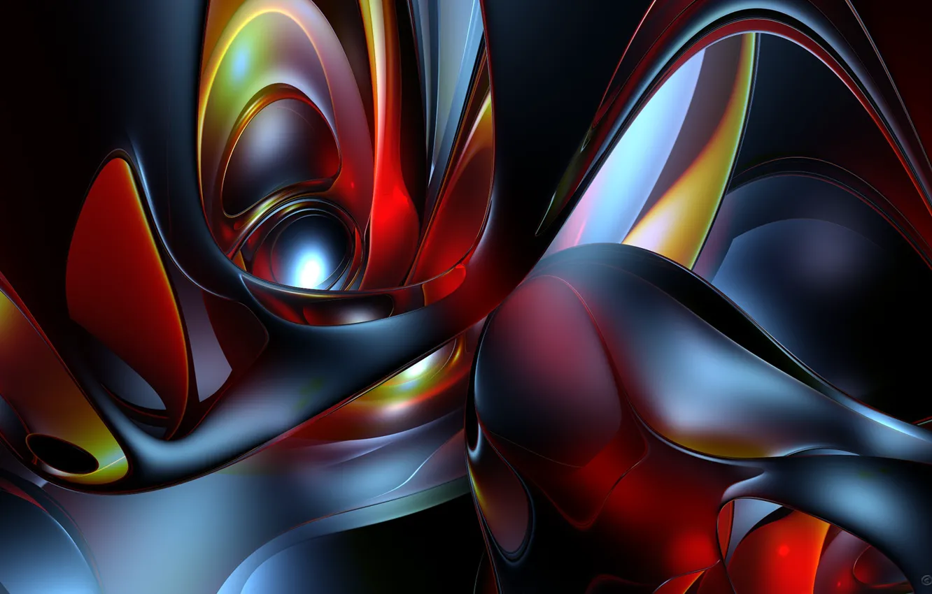 Photo wallpaper abstraction, color, touch