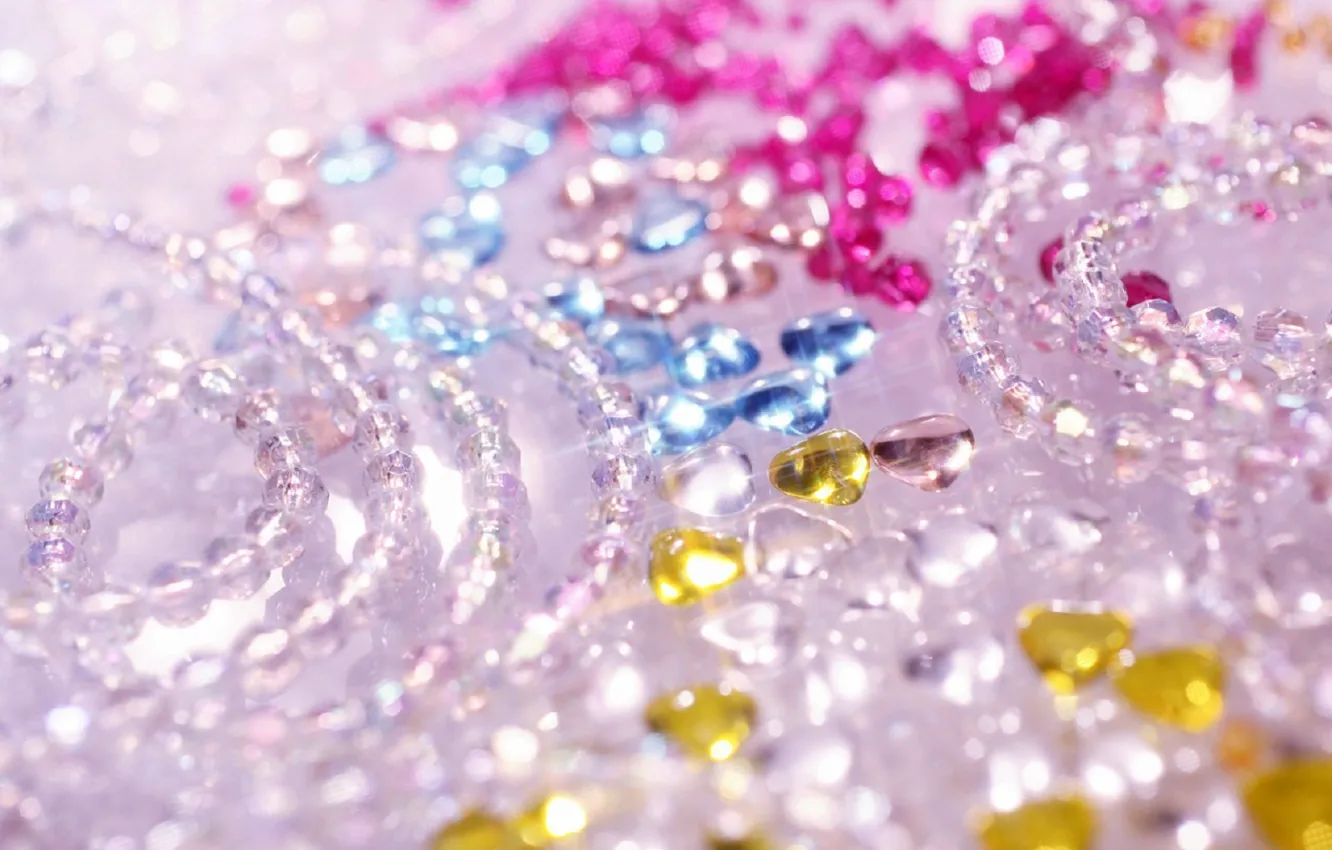 Photo wallpaper glass, background, beads