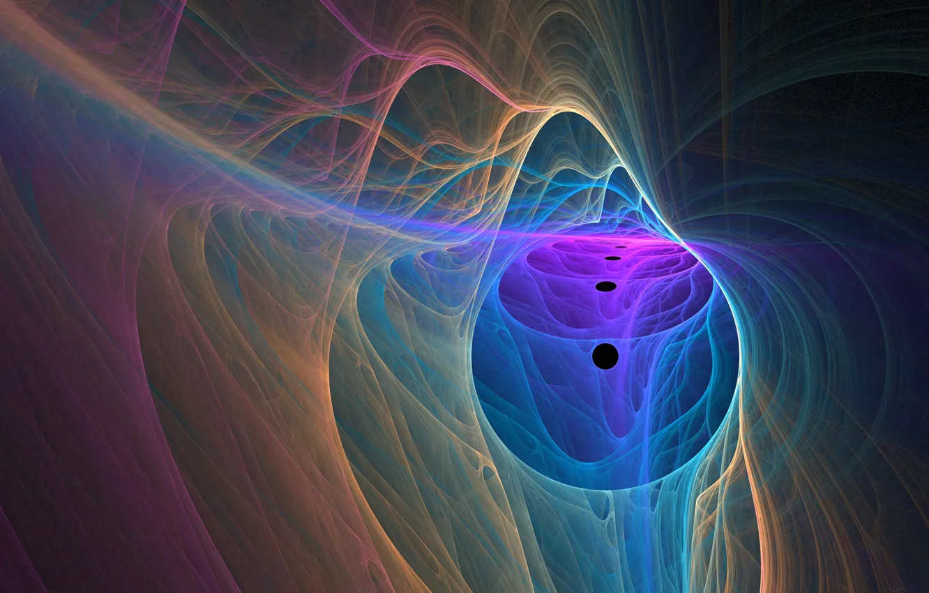 Photo wallpaper rays, light, line, smoke, gas