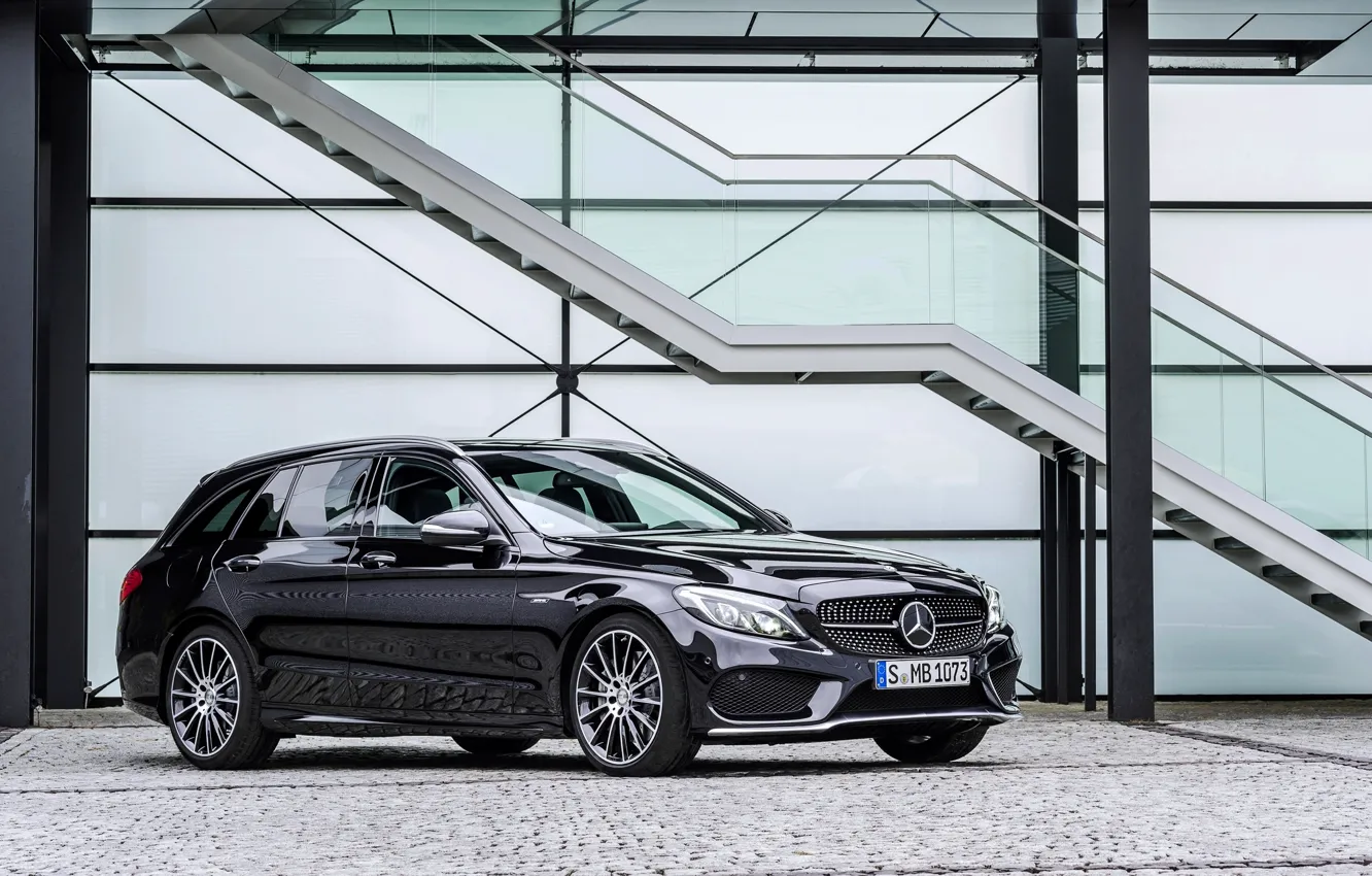 Photo wallpaper Mercedes-Benz, Mercedes, AMG, Sport, AMG, Benz, Estate, 2015