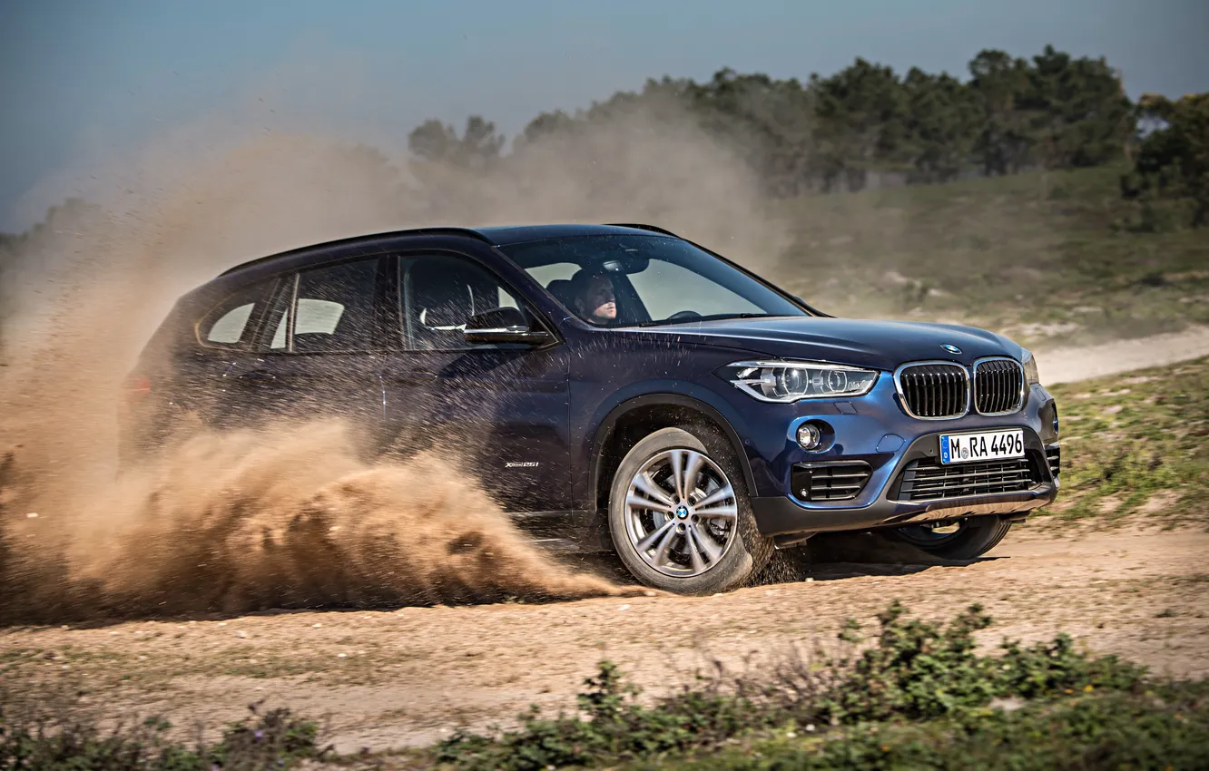 Photo wallpaper blue, BMW, BMW, xDrive, SUV, Sport Line, 2015, F48