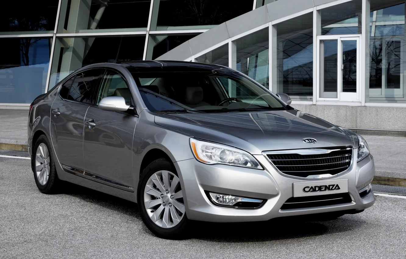 Photo wallpaper silver, Kia, Kia, the front part, silvery, Cadenza, Cadenza