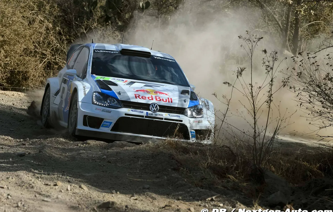 Photo wallpaper Volkswagen, Mexico, WRC, Rally, 2013, Polo, S. Ogier