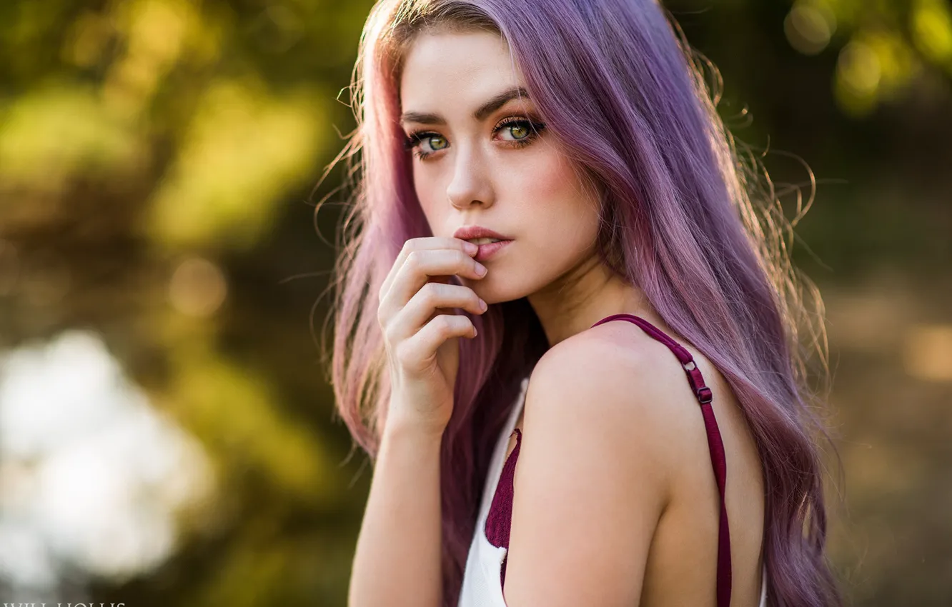 Photo wallpaper look, pose, model, portrait, hands, makeup, hairstyle, beauty