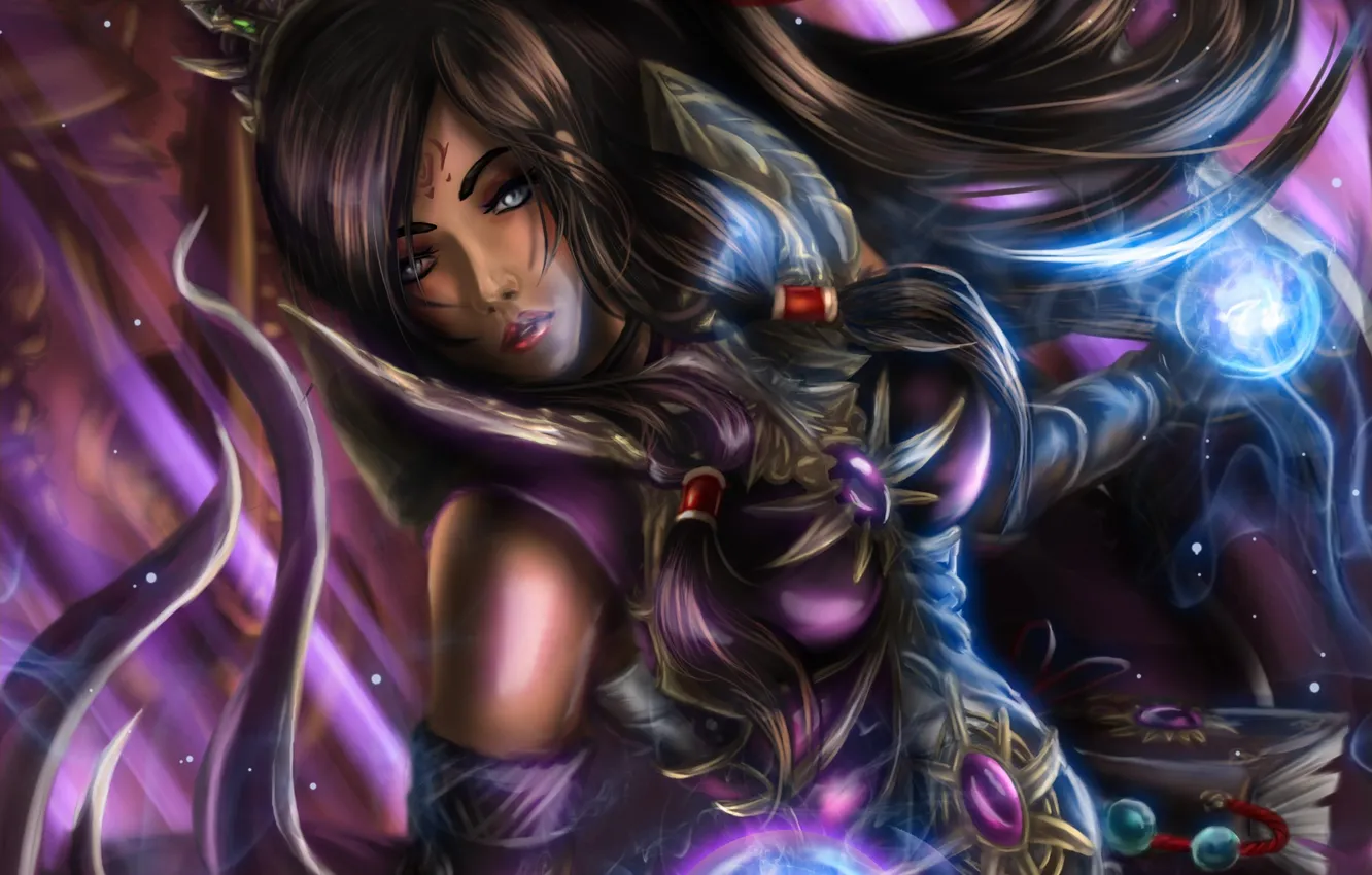 Photo wallpaper girl, magic, book, The Sword Maiden, TingTing