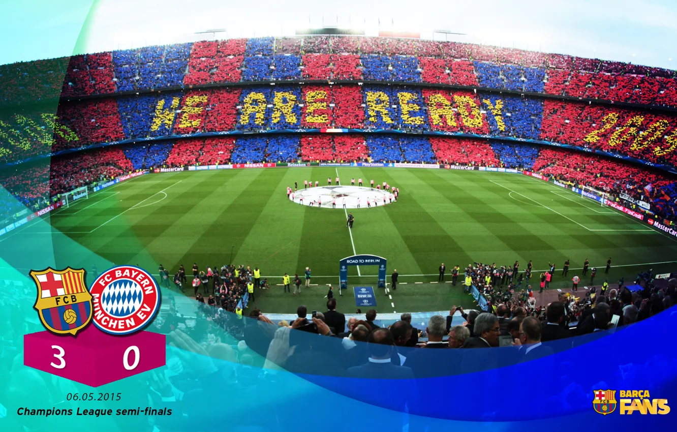 Photo wallpaper wallpaper, stadium, football, Camp Nou, Sport, FC Barcelona, UEFA Champions League