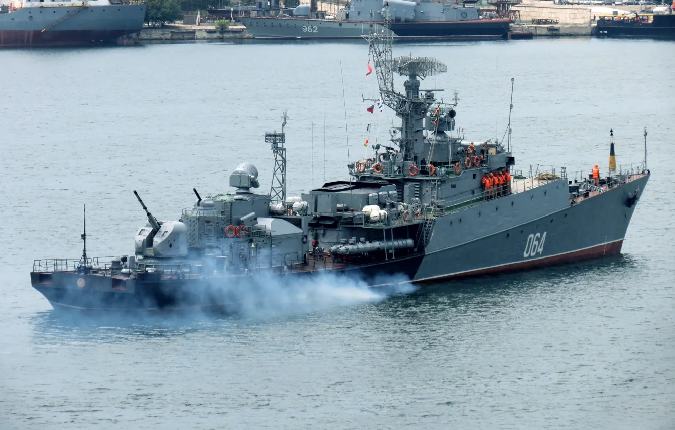 Photo wallpaper ship, anti-submarine, small, Sevastopol, Muromets, project 1124m
