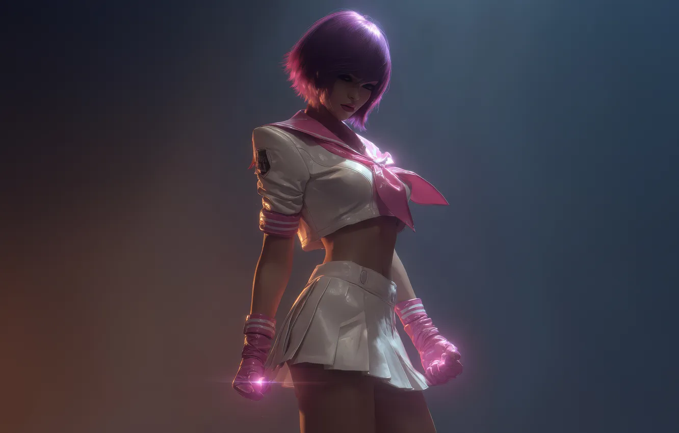 Photo wallpaper king of fighters, athena, asamiya