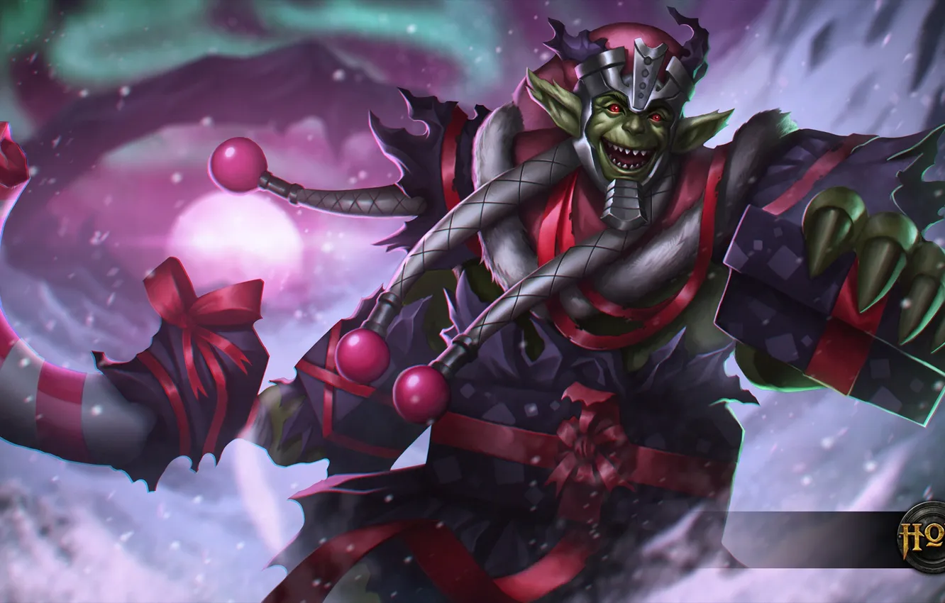 Photo wallpaper night, holiday, gift, hon, Heroes of Newerth, Amun-Ra, Bask in My Presents Ra