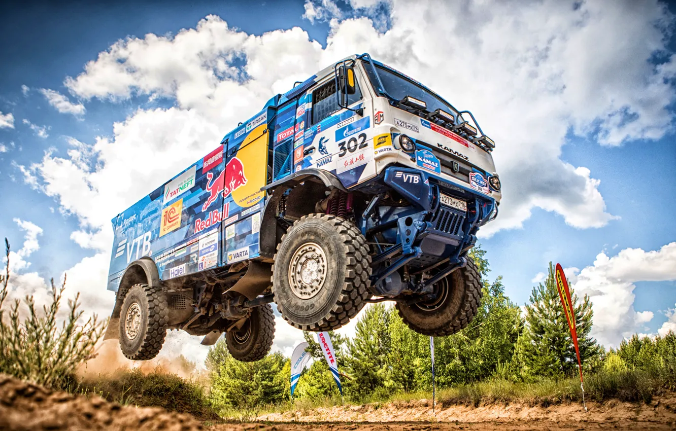 Photo wallpaper Auto, Sport, Machine, Speed, Truck, Race, Master, Russia