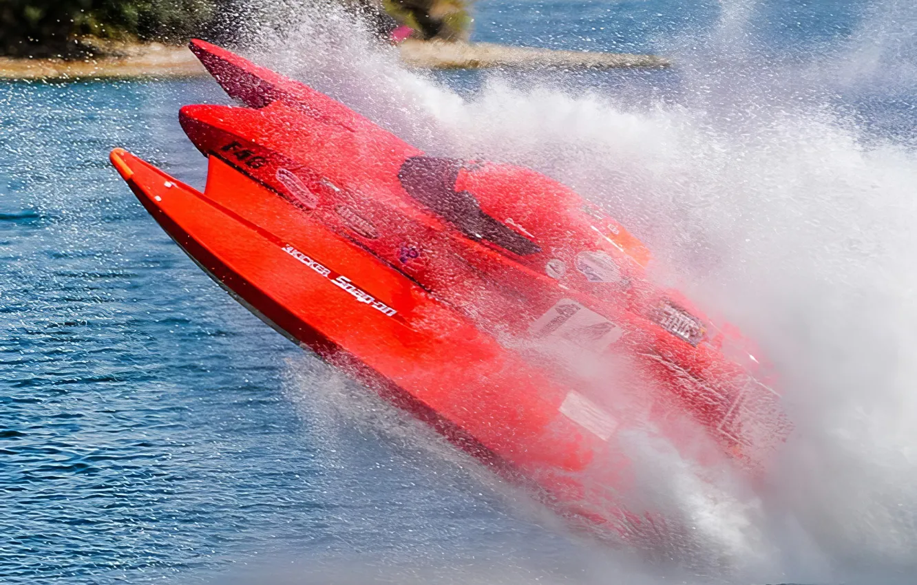 Photo wallpaper race, boat, speed