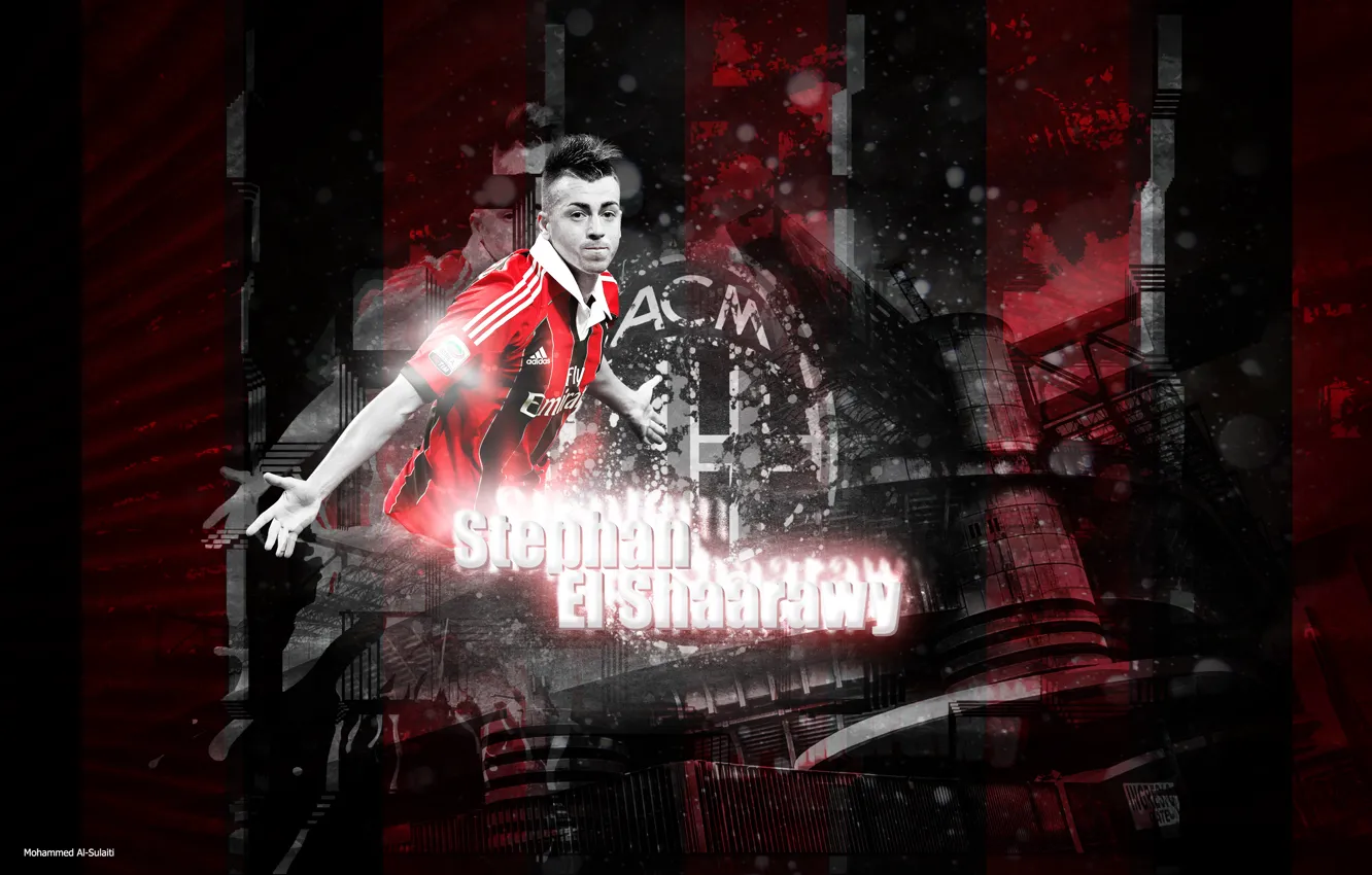 Photo wallpaper football, ac milan, Stephan El Shaarawy