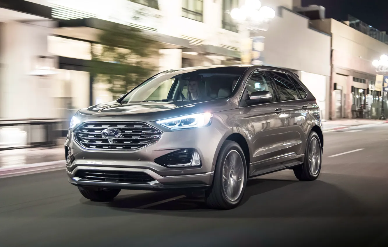 Photo wallpaper lights, Ford, Edge, crossover, Titanium, 2019, Elite Package