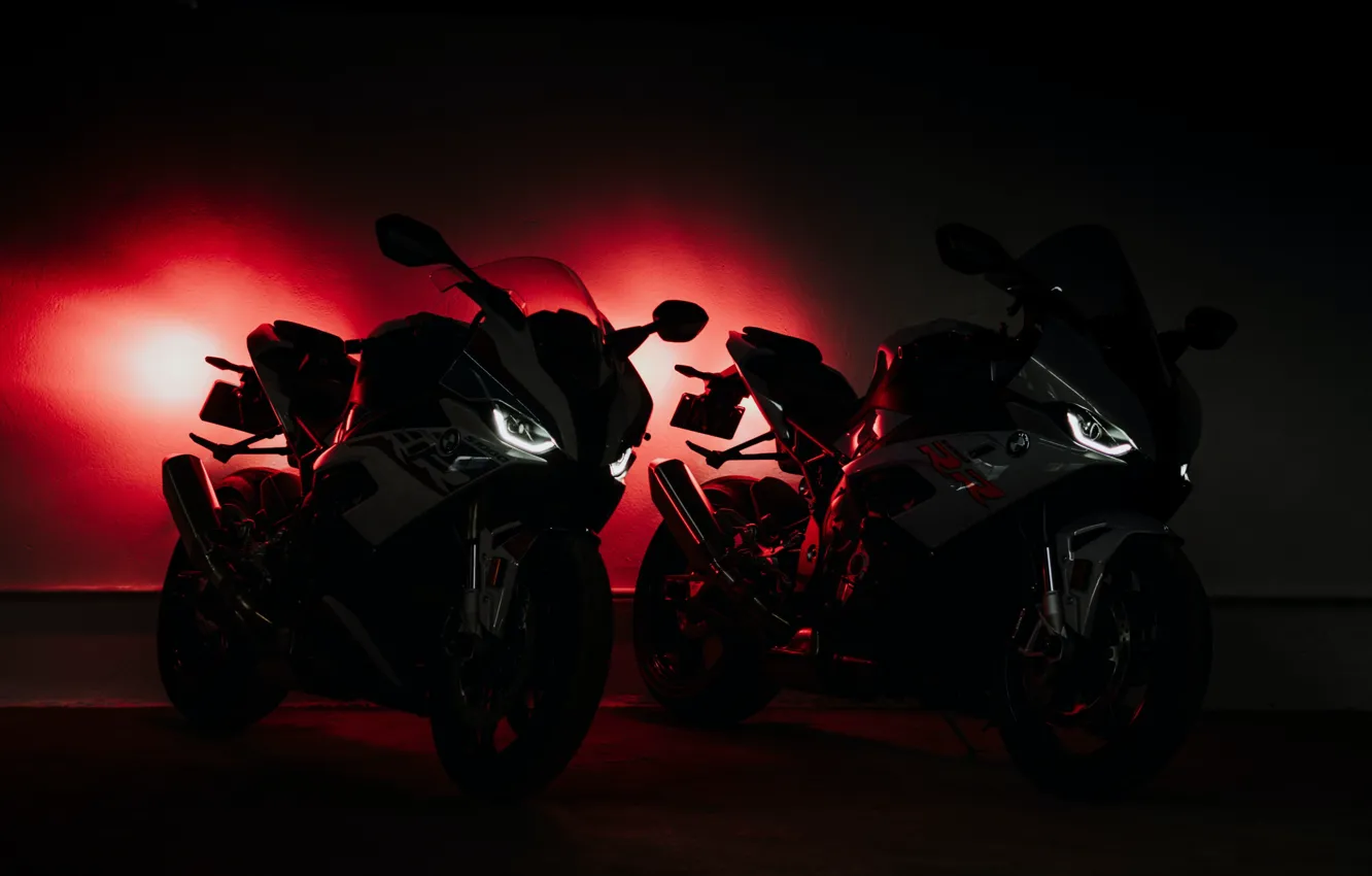 Photo wallpaper bmw, light, darkness, S1000RR, motocycles