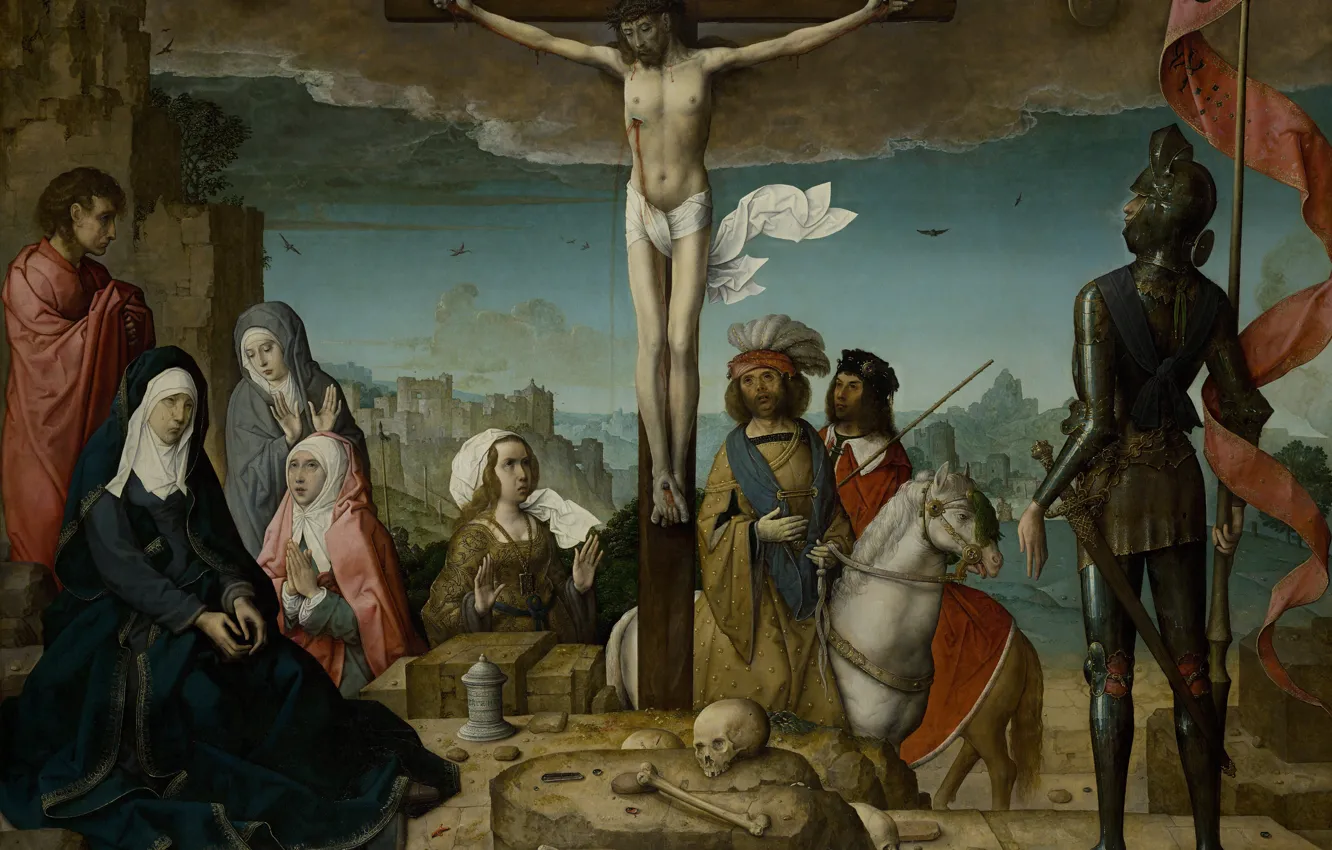 Photo wallpaper picture, religion, mythology, The crucifixion, Juan de Plages, Juan de Flades
