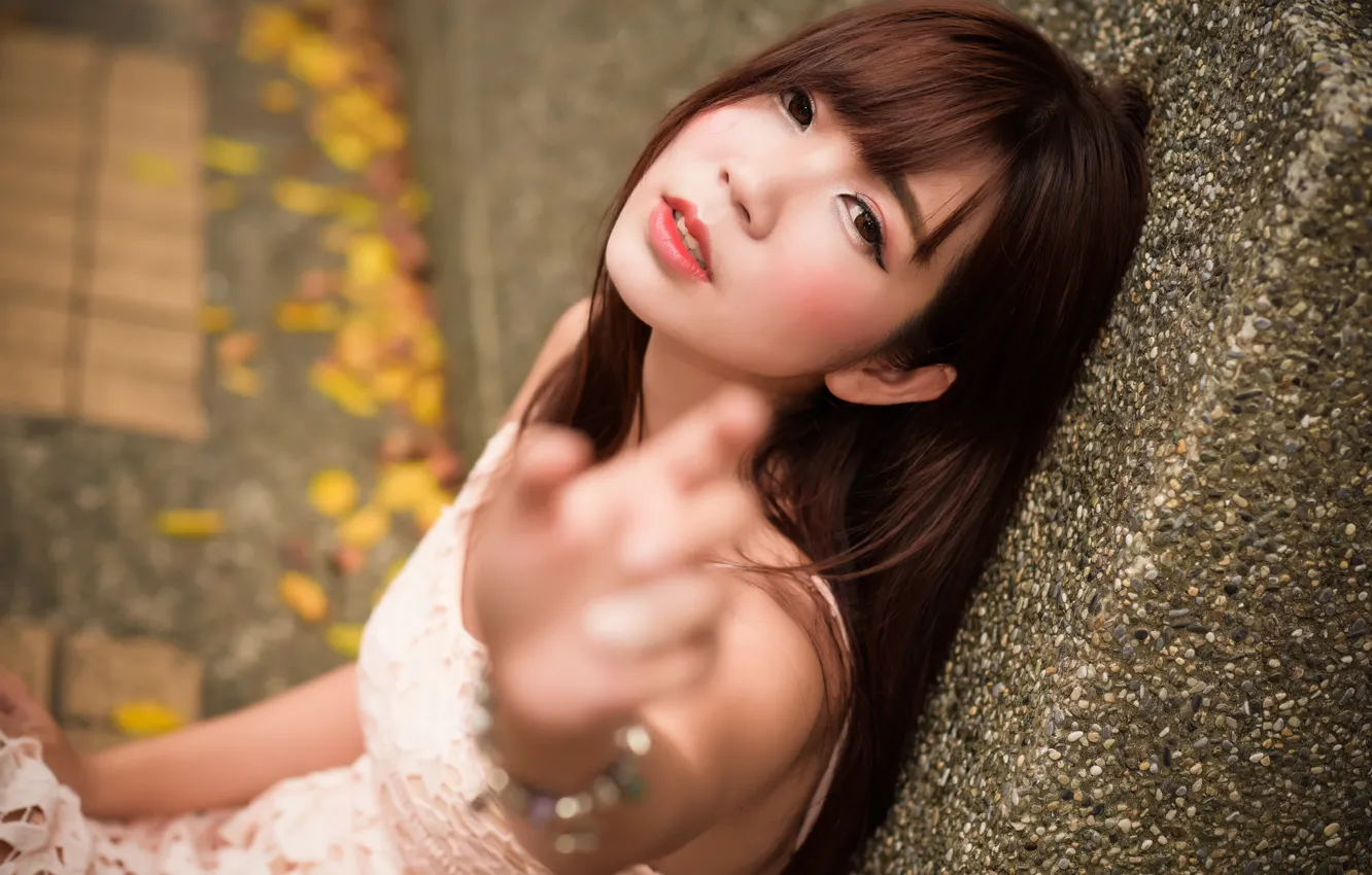 Photo wallpaper look, face, cutie