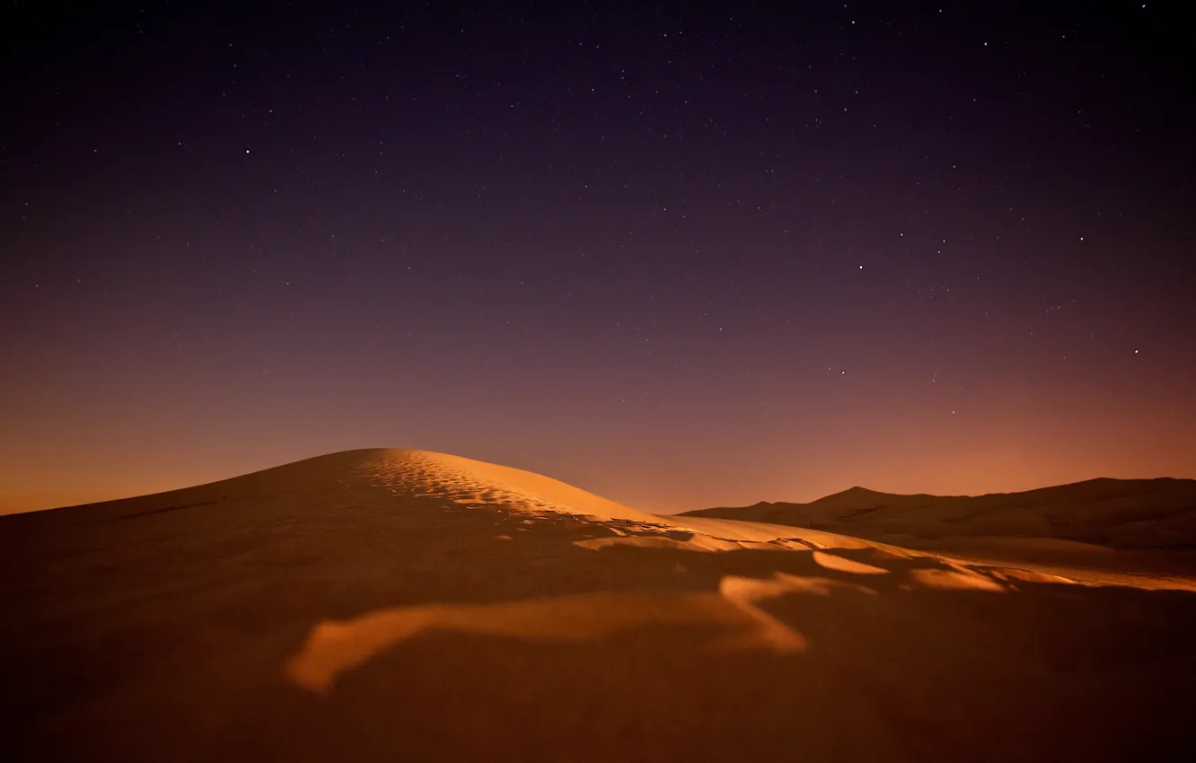 Photo wallpaper sky, desert, nature, night, stars, sand, By Tim De Groot