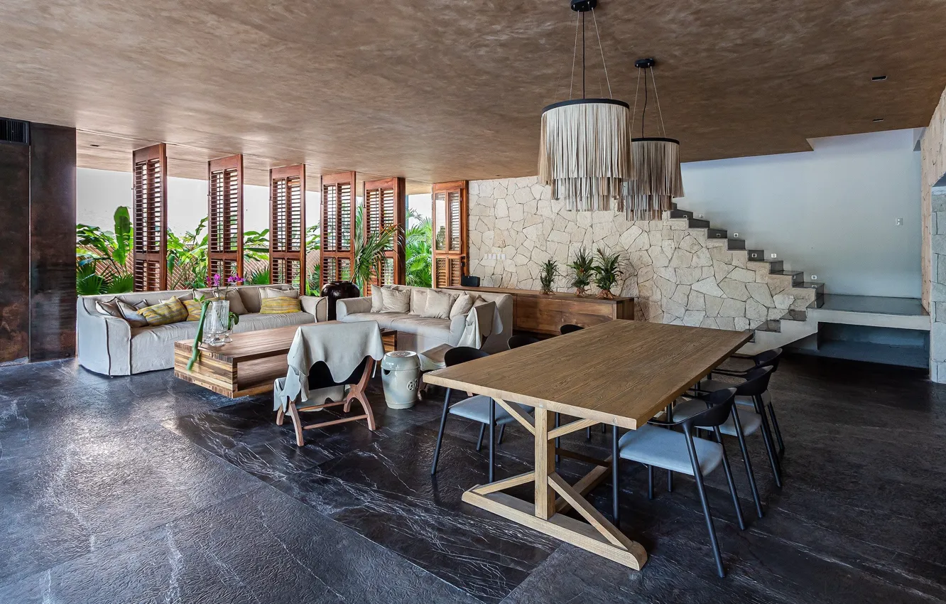 Photo wallpaper design, interior, living room, dining room, SMyth 139, by R79 Cotaparedes arquitectos