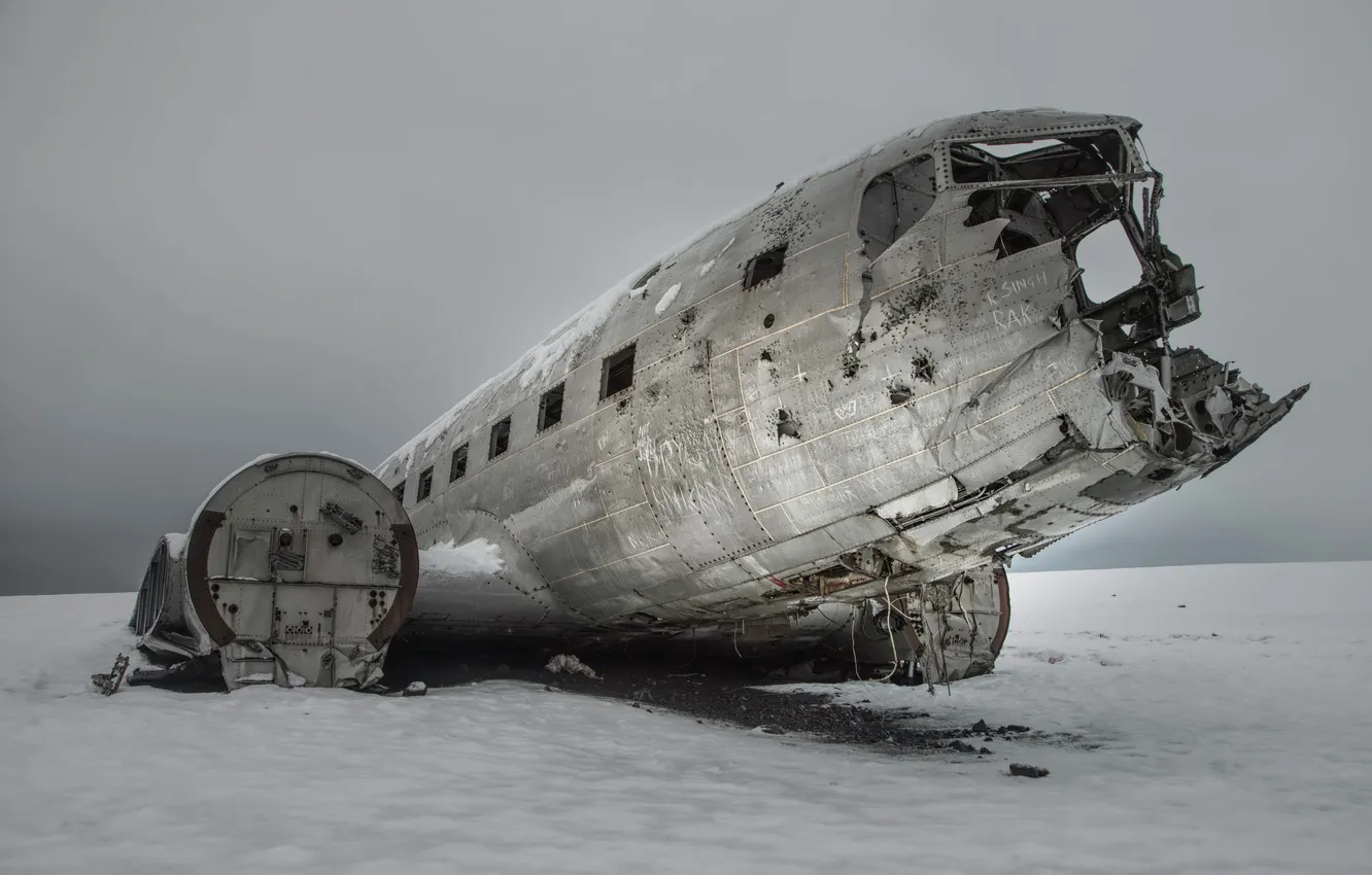 Photo wallpaper winter, aviation, the plane