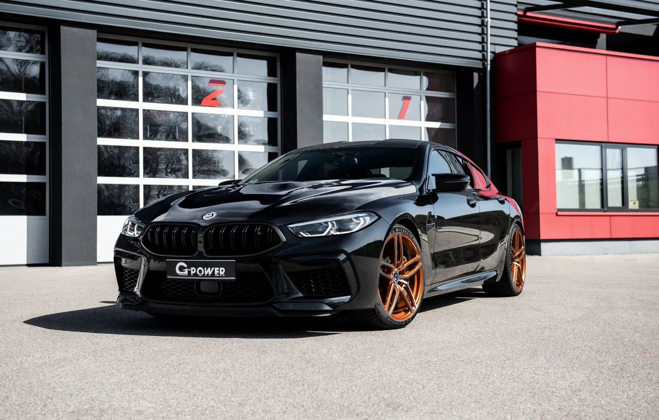 Photo wallpaper black, coupe, BMW, G-Power, Bi-Turbo, 2020, BMW M8, M8