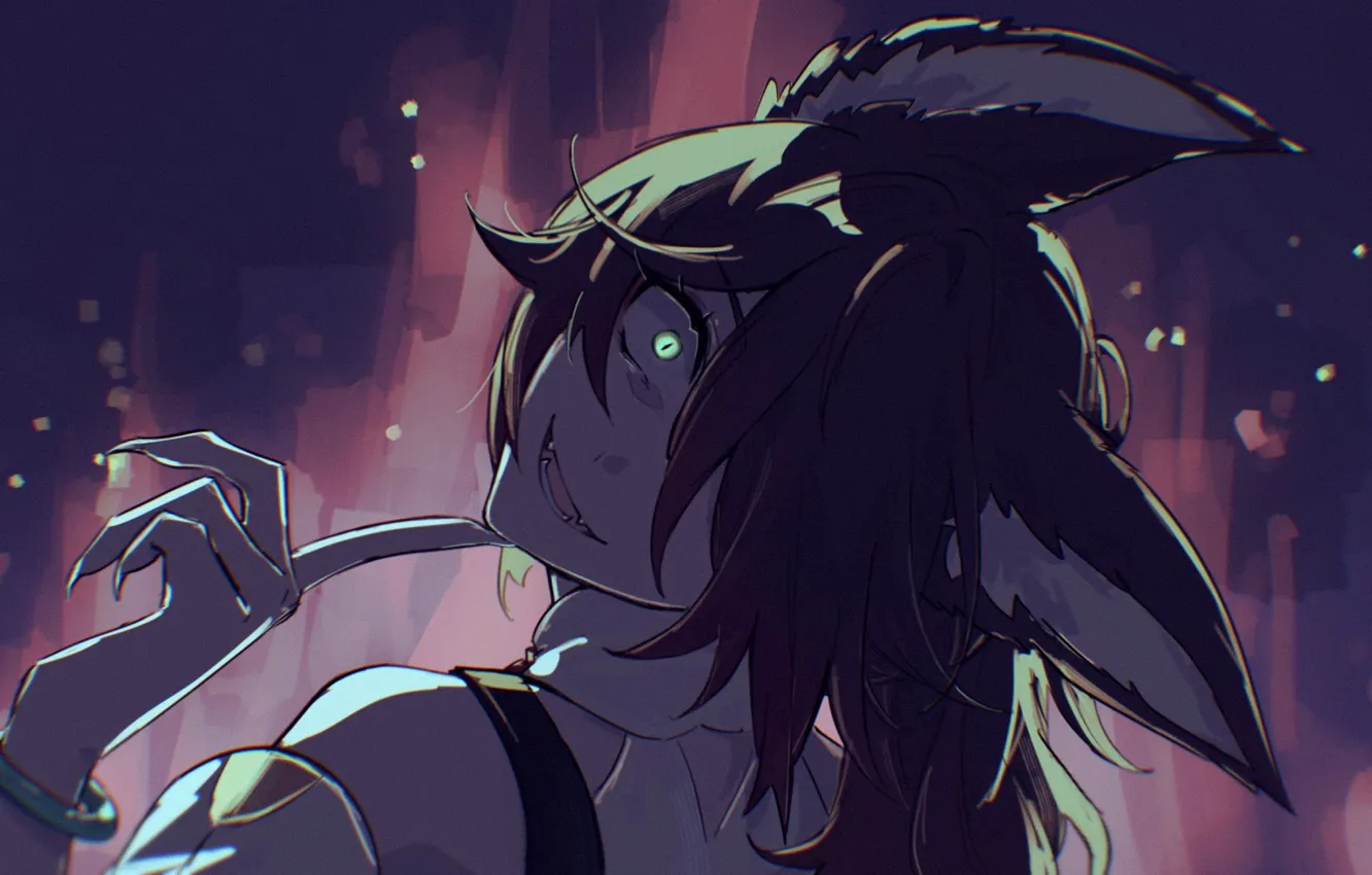 Photo wallpaper smile, figure, the plot, grin, bracelet, horror, spoiler, ears