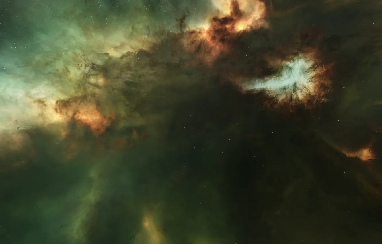 Photo wallpaper space, stars, the nebula
