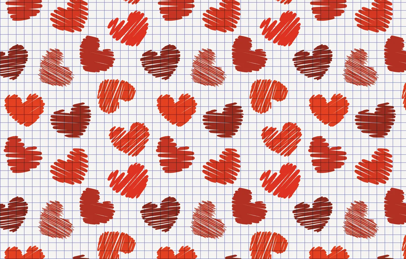 Photo wallpaper heart, hearts, cells, Valentine's day, valentines day