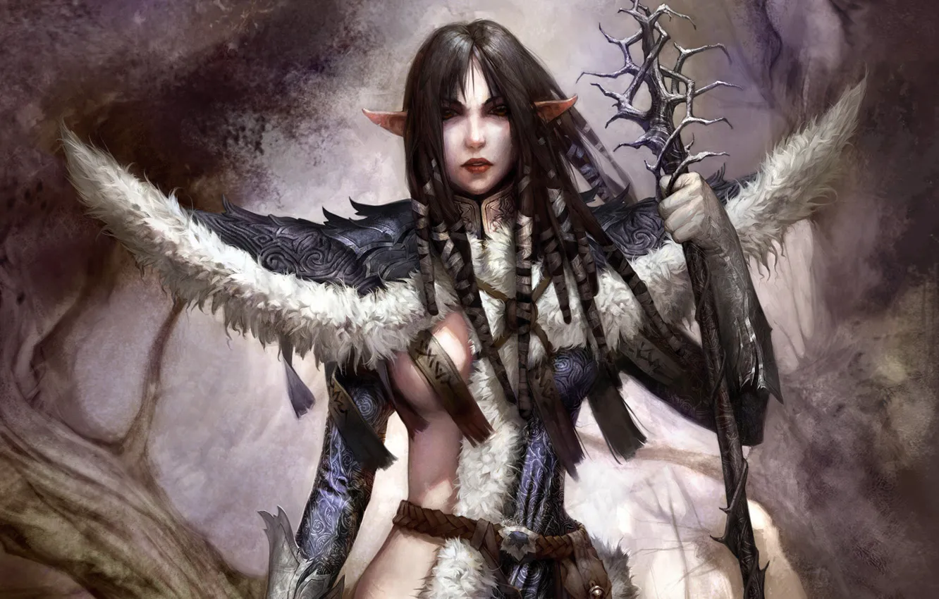 Photo wallpaper elf, the game, warrior, fantasy