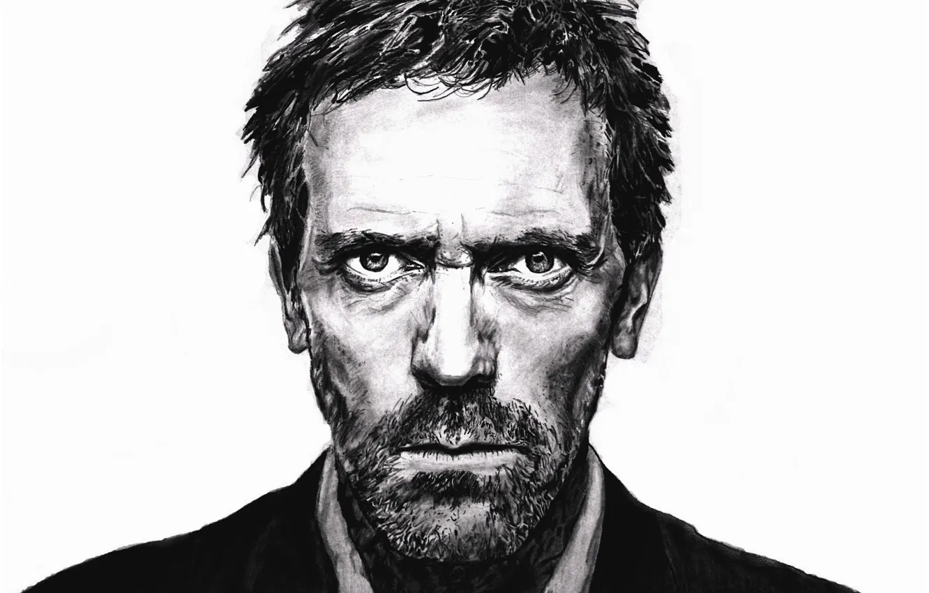 Photo wallpaper portrait, actor, Hugh Laurie