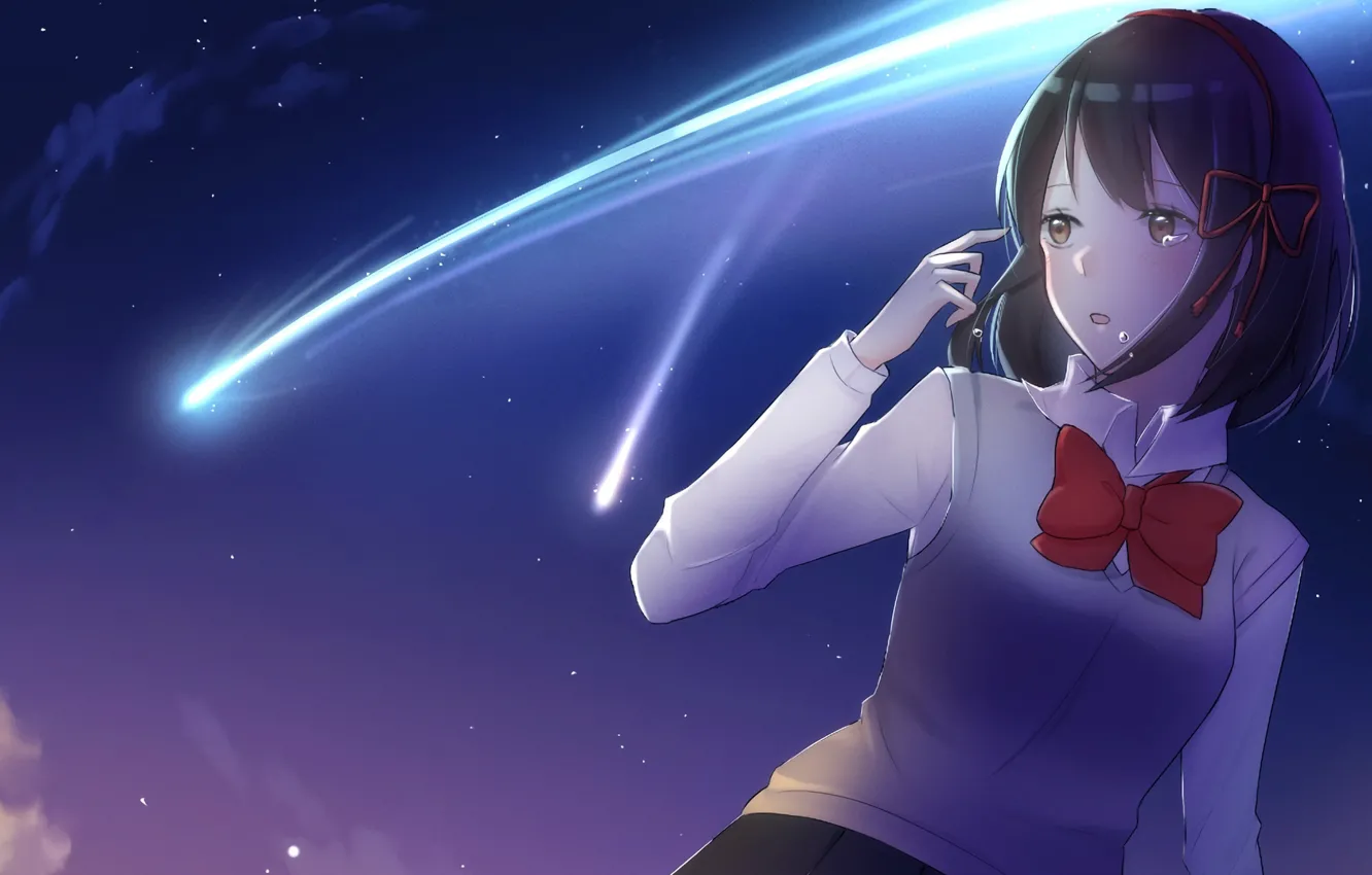 Photo wallpaper romance, anime, art, Kimi no VA On, Your name