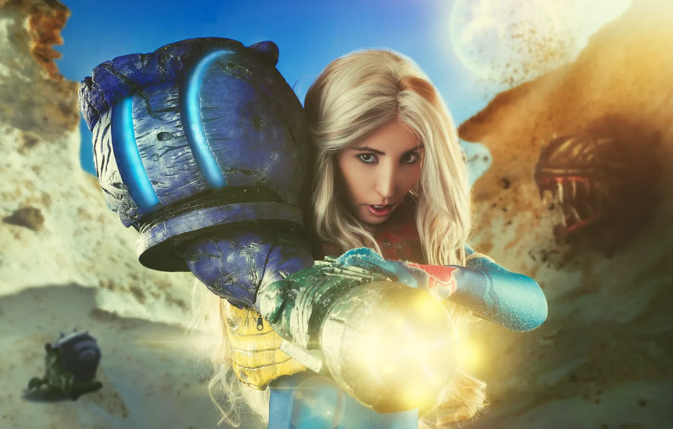 Photo wallpaper girl, style, cosplay, Samus Aran