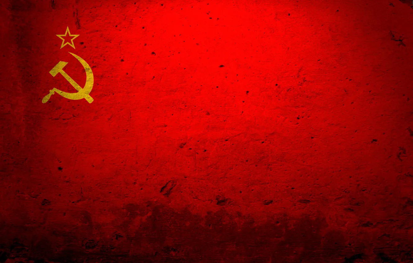 Photo wallpaper red, flag, USSR