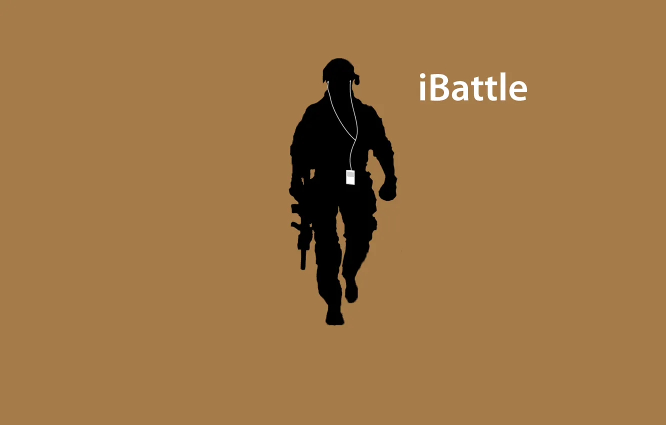 Photo wallpaper iPod, Soldiers, Battlefield, iBattle
