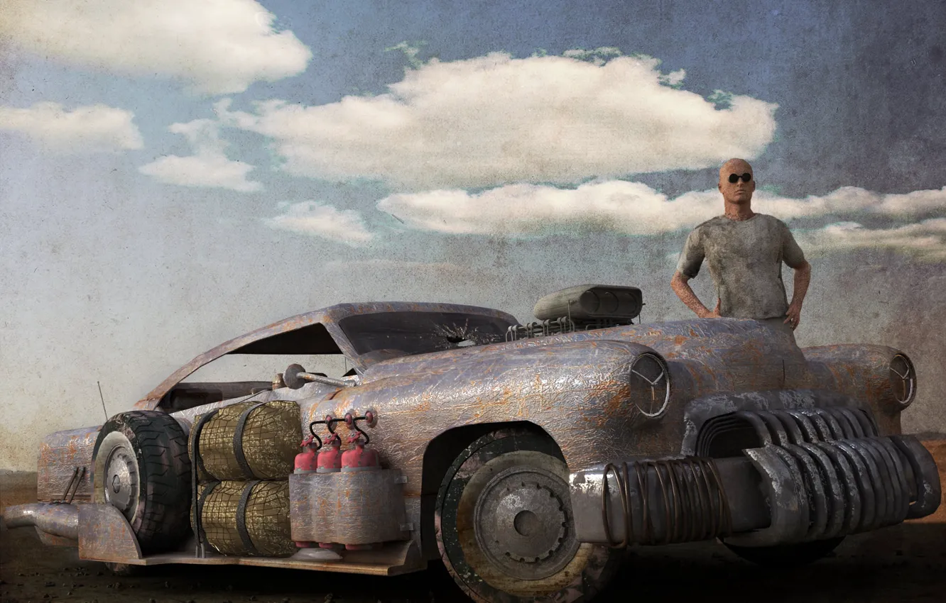 Photo wallpaper future, the concept car