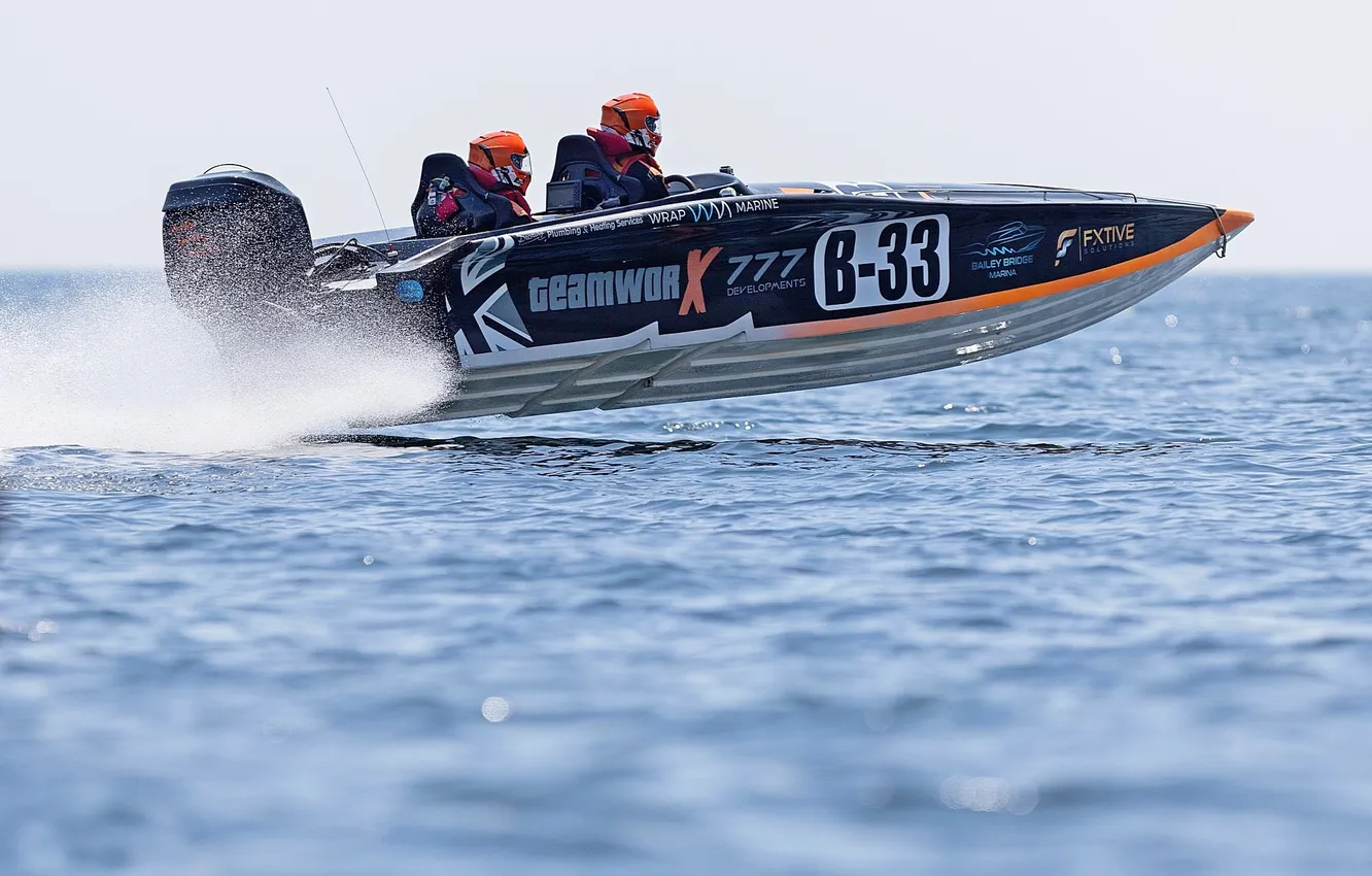 Photo wallpaper race, boat, speed