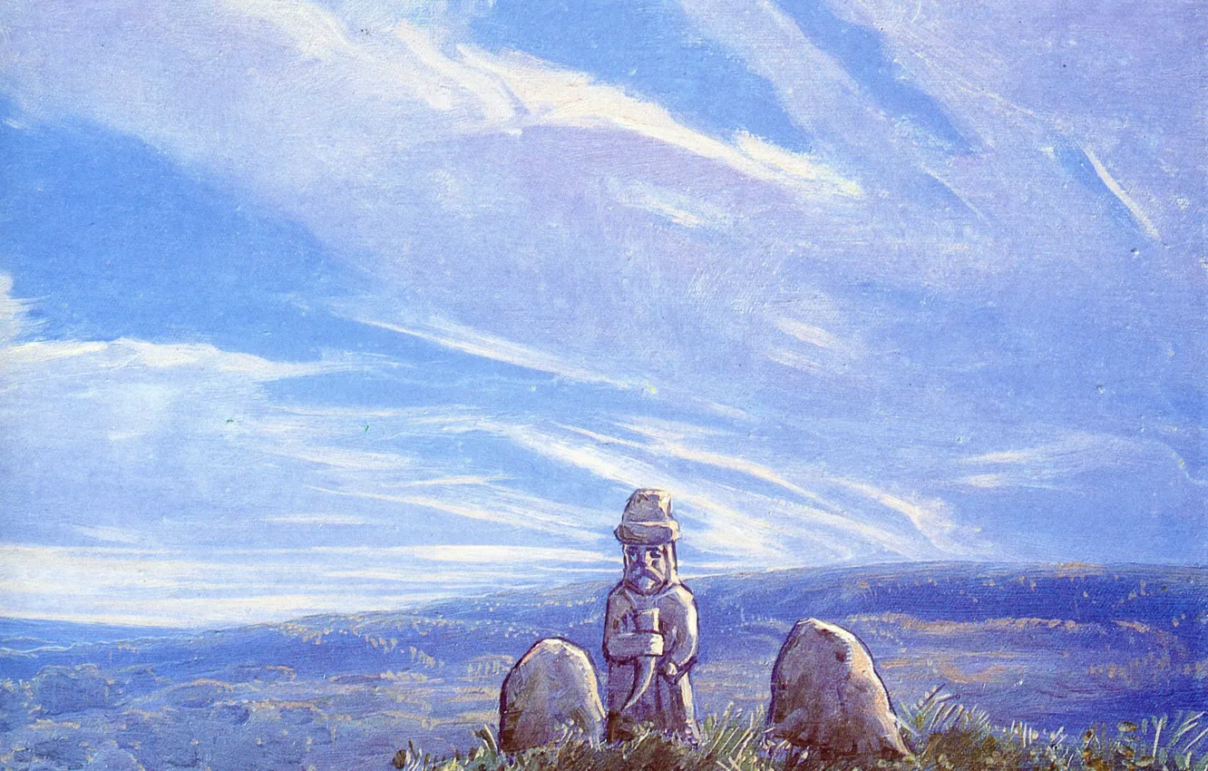 Photo wallpaper the sky, clouds, Eternal rest, Klimenko Andrew