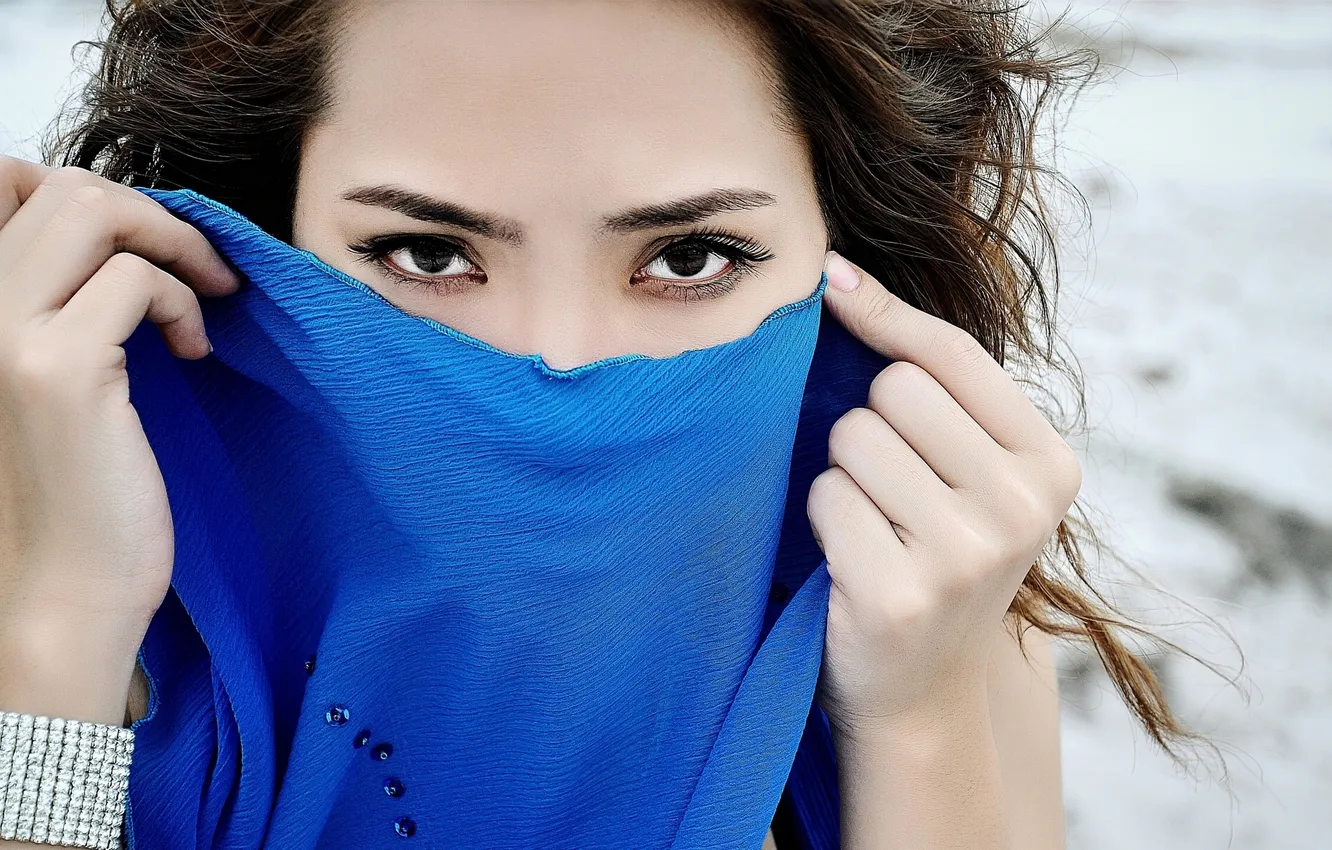 Photo wallpaper eyes, look, matter, bracelet