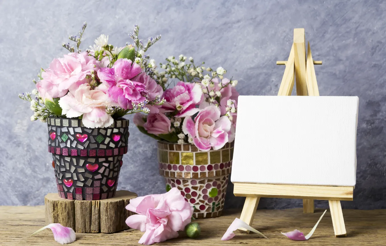 Photo wallpaper flowers, petals, pink, vintage, pink, flowers, beautiful, romantic