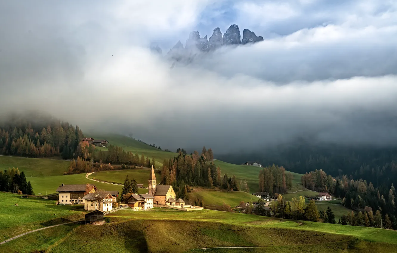Photo wallpaper nature, Italy, Dolomite Alps