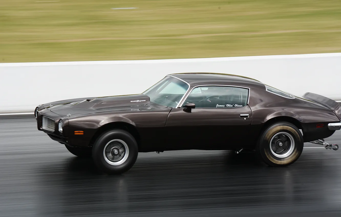 Photo wallpaper speed, muscle car, Pontiac, Firebird