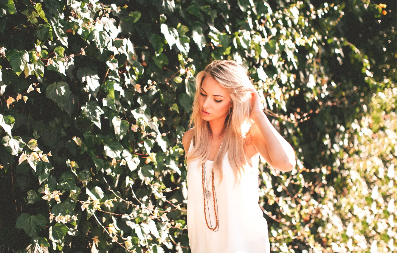 Photo wallpaper girl, blonde, Lauren York