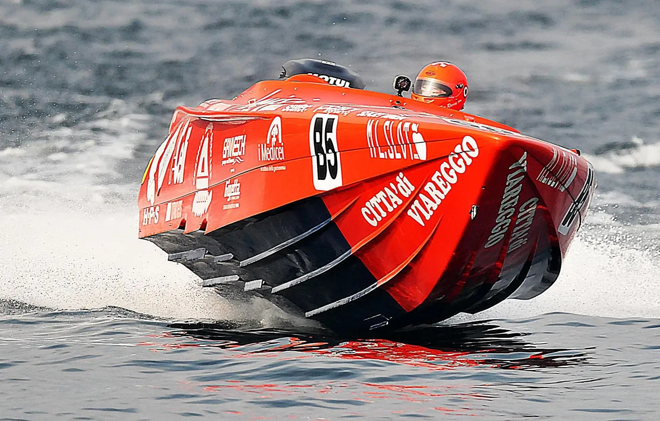 Photo wallpaper race, boat, speed