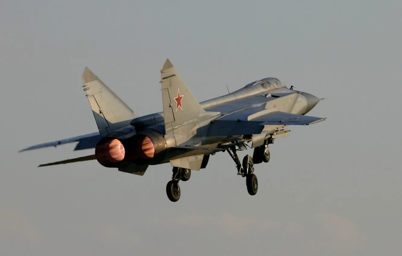 Photo wallpaper weatherproof, The Russian air force, Foxhound, The MiG-31, supersonic, OKB MiG, fighter-interceptor distant radius of …
